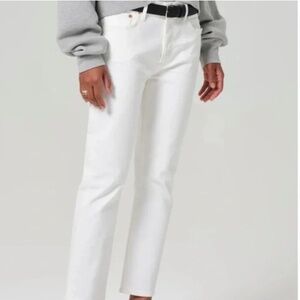 Citizens of Humanity Emerson White Crop Boyfriend Slim Jean Women's Size 28